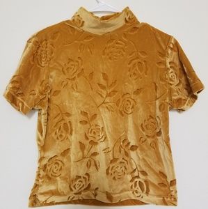 Modern Edge Floral Velvet Crop Top | Women's